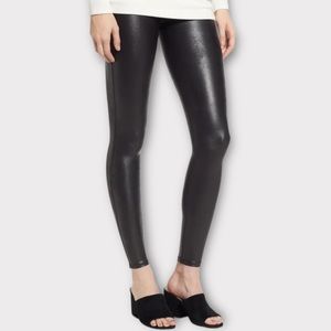 Spanx Faux Leather Leggings Petite Black NWOT